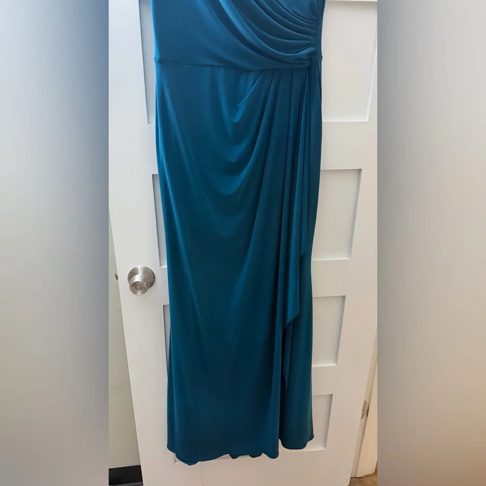 Betsy & Adam Teal Dress - Picture 7 of 9